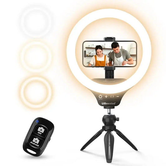 Dimmable LED Ring Light Tripod